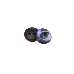 16L 2 Holes colorful High Quality Custom fisheye laser Shell button for clothing shirt dress