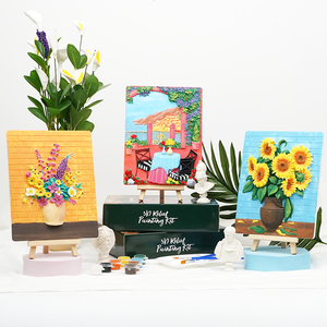 <span class=keywords><strong>Girasoli</strong></span> 3D Kit <span class=keywords><strong>di</strong></span> pittura a rilievo per la casa decorazione modello da colorare giocattoli educativi per gli amanti del girasole - Product Image 6