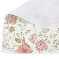 Serviettes en papier florales roses modernes, 50 unités, 6,5 pouces, 2 plis, 4 plisements, style sac, pour décorations de jardin, vente directe usine OEM