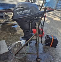 Motor Tempel Kapal 4 Tak 25hp YAMABISI AYF25 2 Silinder untuk Mesin Perahu Aluminium Berbahan Bakar Bensin