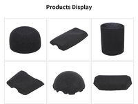 Filtre universel pour pare-brise Microphone Eponge Foam Cover Noir