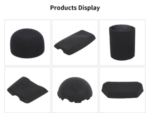 Filtro <span class=keywords><strong>universal</strong></span> parabrisas micrófono esponja cubierta de espuma negro - Product Image 6