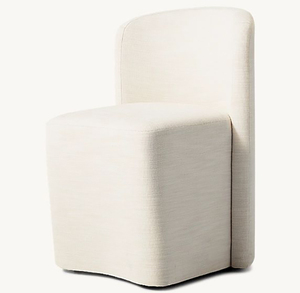 Chaise individuelle rembourrée confortable, chaises de salle à manger, style nordique minimaliste, luxe léger, en tissu, pour lecture, bureau, chaise longue en bois - Product Image 6