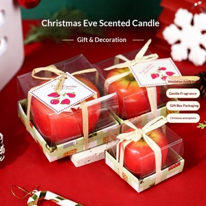 Velas Aromáticas con Aroma <span class=keywords><strong>a</strong></span> Manzana Navideñ<span class=keywords><strong>a</strong></span>, Velas Románticas con Forma <span class=keywords><strong>de</strong></span> Fruta <span class=keywords><strong>para</strong></span> Nochebuena, Regalo Creativo y Decoración Navideñ<span class=keywords><strong>a</strong></span> - Product Image 1