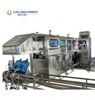 Machine de remplissage de boissons en fûts plastiques QGF-150 de 5 gallons, 150-200 BPH, équipement d'embouteillage d'eau entièrement automatique avec pompe électrique