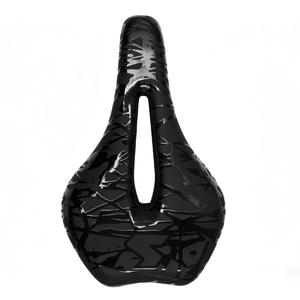 Sella per Bicicletta in Pelle PU Nera, Super Leggera e Confortevole, per Bici da Città - Product Image 1