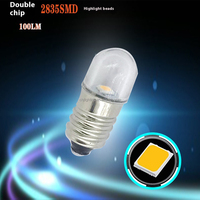 Mini ampoule LED E10 Ba9s SMD2835, feux indicateurs, feux d'avertissement, lampes à économie d'énergie, 3v 6v 12v 24v