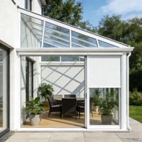 Maison de jardin d'hiver, véranda 4 saisons, maisons de patio avec pergola en aluminium, véranda préfabriquée, balcon en verre, véranda solaire