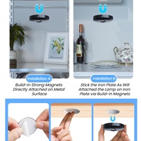Lampe LED RGB rechargeable avec télécommande, lumière d'armoire à batterie rechargeable, lumière d'étagère sans fil à intensité variable, vente en gros
