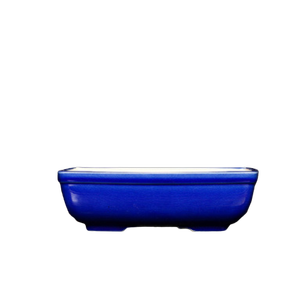Maceta de Cerámica para Bonsái, Rectangular, 22.5 cm x 17.6 cm, Esmalte Verde, Estilo Chino, Macetero de Mesa - Product Image 4