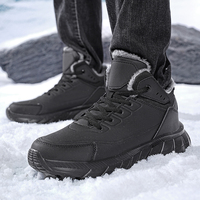 Fabricant en gros de chaussures de randonnée d'extérieur de grande taille bottes de neige doublées en polaire épaissie confortables pour l'alpinisme