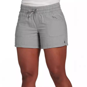 Pantalones cortos informales con cintura elástica y cordones para mujer, pantalones cortos informales de verano, a la moda, de Color sólido, a la moda, de verano, para mujer - Product Image 2