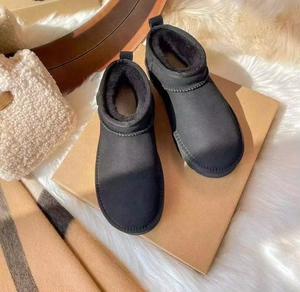 <span class=keywords><strong>Botas</strong></span> <span class=keywords><strong>de</strong></span> Invierno <span class=keywords><strong>de</strong></span> Piel <span class=keywords><strong>de</strong></span> Oveja para Mujer, Nuevas, Personalizadas, <span class=keywords><strong>con</strong></span> <span class=keywords><strong>Plataforma</strong></span>, Cálidas, <span class=keywords><strong>de</strong></span> Lana, para Clima Invernal, 2025 - Product Image 3