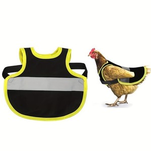 Gilet de poulet réfléchissant réglable pour poules canard oie volaille <span class=keywords><strong>harnais</strong></span> étanche pour animaux de compagnie pour la marche du poulet - Product Image 1