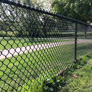 Hàng rào liên kết mạ kẽm màu đen 6ft dễ dàng lắp ráp hàng rào an ninh ngoài trời với tùy chọn chiều cao 2m - Product Image 2