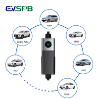 Chargeur Portable EV Piédestal Nouveau Type 2 Véhicule Électrique 32A 7kw Chargeur Mobile Logement 3.5kw 11kw 22kw Charge Multiple