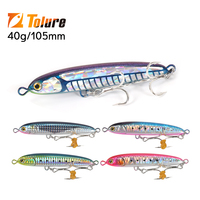 Tolure 105mm/40g pêche poids lourd naufrage Stickbait crayon leurre eau salée leurres Wobbler pour bar, thon, GT
