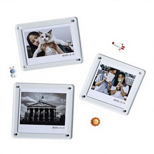 <span class=keywords><strong>Cadre</strong></span> photo <span class=keywords><strong>magnétique</strong></span> <span class=keywords><strong>transparent</strong></span> en acrylique, autocollant pour réfrigérateur, présentoir pour petites cartes, design en forme de brique, rectangulaire, carré, <span class=keywords><strong>cadre</strong></span> personnalisé - Product Image 2