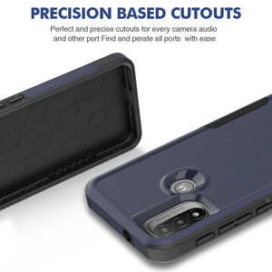Étui de téléphone portable hybride TPU PC anti-rayures et anti-chute pour Motorola Moto E20 E30 E40 - Product Image 2