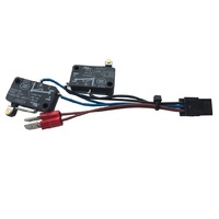 Cable de interruptor de encendido/apagado para PC Yeasion, doble botón, arnés de cableado para chasis de ordenador, luz LED, para motocicleta y automóvil
