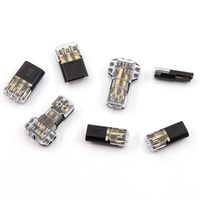 Bloc de jonction rapide D2 en cuivre 8A, connecteur LED sans fil et sans soudure, type interchangeable 2P double fil
