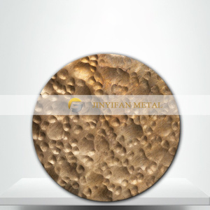 M101 Hammered Copper <strong>Sheet</strong> Wall <strong>Cladding</strong> Decorative 304 <strong>Metal</strong> <strong>Sheet</strong> for Wall and Home Decoration Manufacturer Indian Factory - Product Image 4