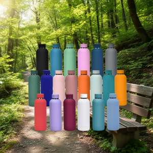 HIPDEER Stainless Steel Vacuum Insulated Bullet Shape Water Bottle 501-600ml Double Wall Thermal Flask LED Temperature Display - Product Image 2