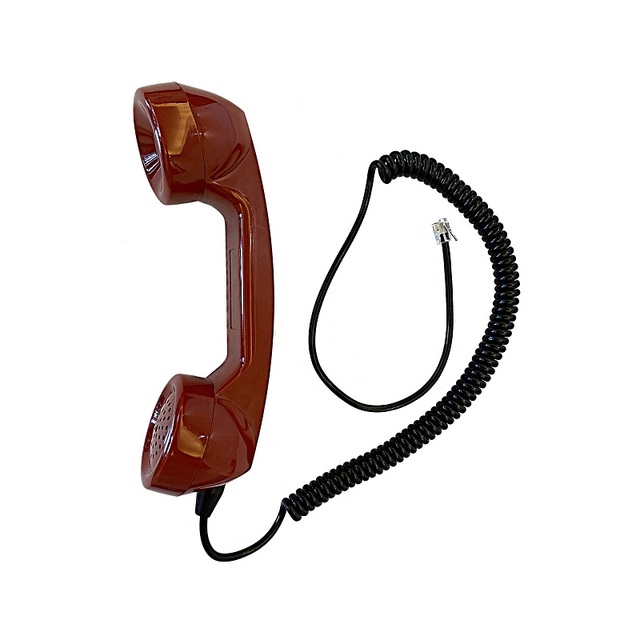 KNTECH T7 Vandal-Resistant Red Rugged ABS/METAL Antique Telephone System Industrial IP Intercom Handset Voice Mail 18-Month