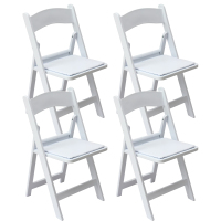Chaise pliante Wimbledon en résine blanche pour événements, idéale pour les mariages et les jardins – Offre spéciale