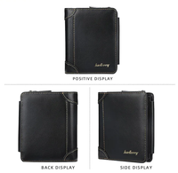 Grosir Seri Dompet Pria Kulit Pu Trifold Dompet Pria Gesper Ritsleting Dompet Saku Koin Terlaris