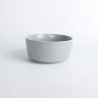 Ensemble de bols et d'assiettes en céramique Edge, logo personnalisé, vaisselle moderne de luxe, passe au lave-vaisselle