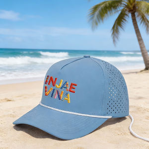 Casquette de camionneur en maille respirante à 5 panneaux de haute qualité en gros, visière incurvée, usine du Vietnam - Product Image 3