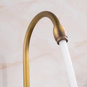 Lavabo antiguo europeo de cobre, grifo de fregadero de cocina giratorio de 360 grados, caliente y fría, <span class=keywords><strong>retro</strong></span> - Product Image 6