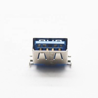 Platten richtung Kupfer legierung Shell Pcb USB 3.0 Typ c Typ Buchse Vertikale Buchse 180 Grad Positionen 9-poliger Stecker Jack Connector