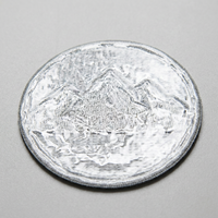 Écusson brodé rond personnalisé bleu marine en sergé avec bordure Merrow à coudre pour uniformes de personnel, vêtements de travail, accessoires vestimentaires, en gros