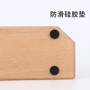 Base de madera para tamper con mango, soporte para tamper de café para mostrador de bar, accesorios para máquina de café, madera maciza, color natural - Product Image 5