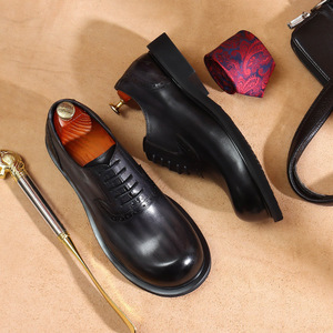 Zapatos de Hombre Retro Casuales de Cuero Genuino al por Mayor, Transpirables, Ligeros, de Piel de Vacuno, con Diseño de Ladrillo Tallado, Estilo Vintage - Product Image 3