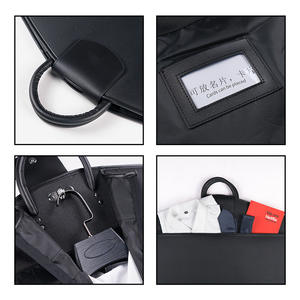 Guangzhou Op voorraad Canvas Kostuumtas Handtas Aangepaste LOGO Stofdicht Opvouwbaar Draagbaar Ondersteunt Inspectie Model 1315 Zonder Sluiting - Product Image 2