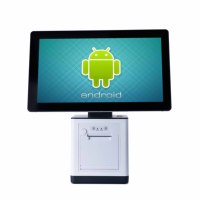 Google Play Android/Windows 15,6 + 15,6 Máquina registradora POS de pantalla única/doble con pantalla giratoria Lector de código QR NFC