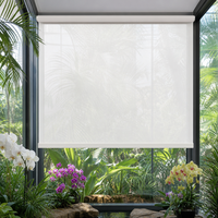 Stores enrouleurs pour balcon et fenêtre, en tissu texturé chic, couleur personnalisable, système à ressort, protection de la vie privée sans fil, installation facile
