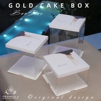 Boîtes à gâteaux d'anniversaire sur mesure - Convient aux gâteaux de 6 à 16 pouces