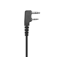 Écouteur de talkie-walkie de type D à crochet d'oreille Jianwu haut de gamme, anti-tension, avec haut-parleur intégré, câble tressé épais, compatible universel