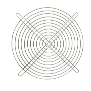 Grille de protection pour ventilateur 200 mm, 20 cm, en acier inoxydable, pour dissipation thermique, filet de protection argenté - Product Image 1