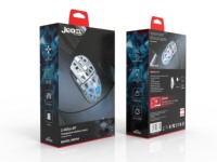 Souris Gaming Rechargeable Jedel en Stock, Transparente et Creuse, 6D, Double Mode BT+2.4Ghz Sans Fil pour PC Gamer