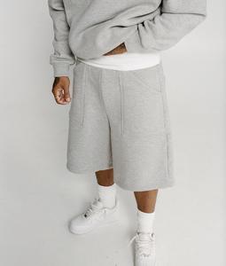 Plus Size Blank <span class=keywords><strong>Cotton</strong></span> Shorts für Männer Summer Baggy Sweat Shorts Hosen - Product Image 2