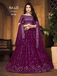 Viscos de terciopelo de diseñador de lujo, la mejor calidad, Lehenga Choli, bordado, funciona con el proveedor Dupatta de la India - Product Image 2