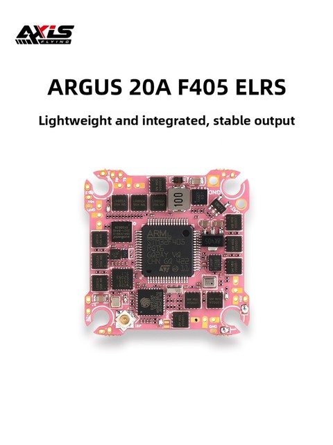 Axisflying Coolfly F405 AIO Flight Controller 20A Built-in ELRS 2.4 Crossover Machine Four-in-one ESC 3-4S Metal
