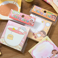 Simno - Juego de Blocs de Notas Adhesivas Decorativas de Estilo Pastel, Adorables, Encantadores y Atractivos Visualmente, para Diario y Decoración de Escritorio