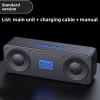 Haut-parleur sans fil portable de bureau S18 Mini 5.0 avec lecteur de carte, radio, micro intégré et batterie 1000-2000 mAh pour la maison