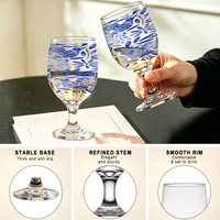 Verres à vin sur pied de 12 oz en gros, gobelets à boire, verres à champagne, coupes à vin en verre transparent, verres à cocktail, coupes pour fêtes de mariage
